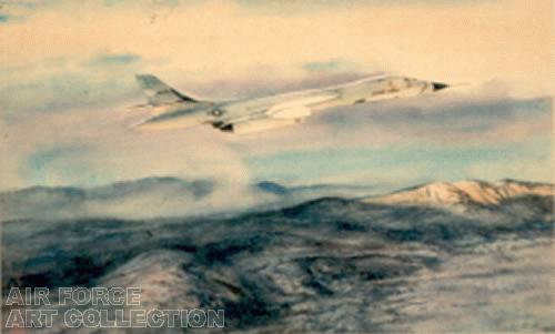 B-1 BOMBER OVER ROCKY MOUNTAINS